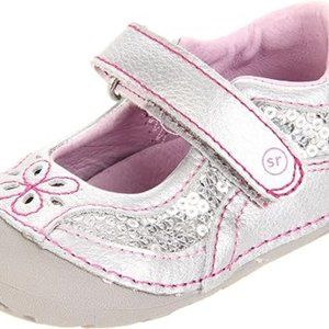 Stride Rite SRT SM Kaley First Walker (Infant/Toddler), Silver Metallic Size 3M